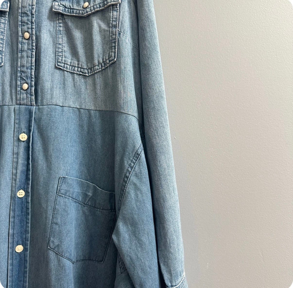 Small Forest - Jacket - Willow Dress/Coat in Denim - Cecil and Gunn