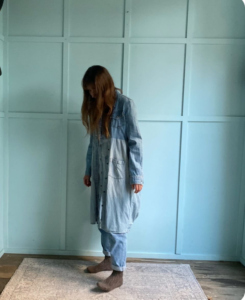 Small Forest - Jacket - Willow Dress/Coat in Denim - Cecil and Gunn