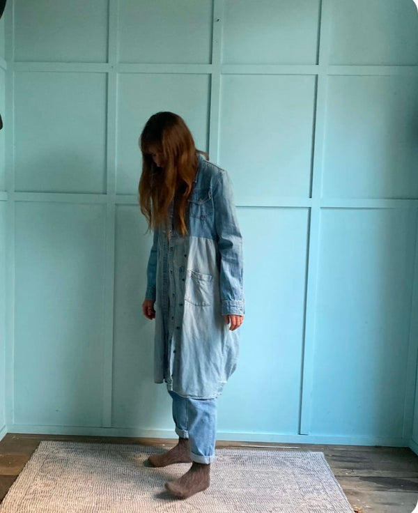 Small Forest - Jacket - Willow Dress/Coat in Denim - Cecil and Gunn