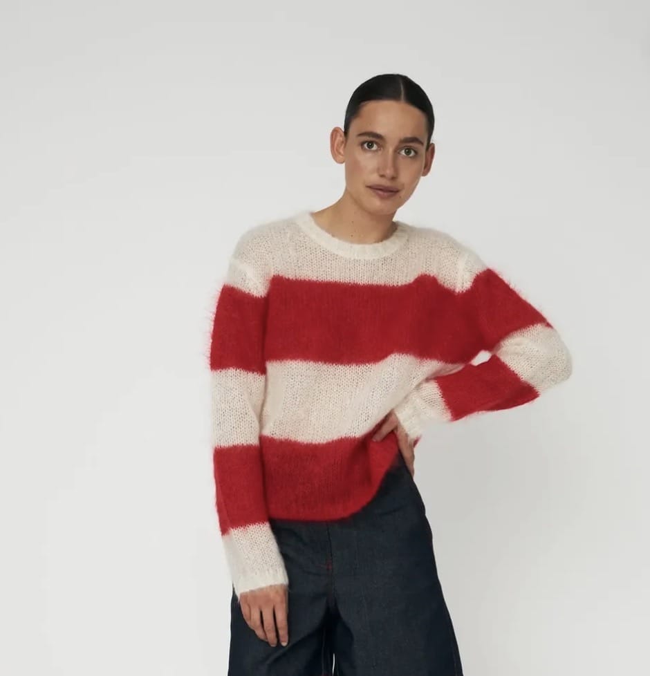 Stella Nova - Jumper - Striped Luxury Mohair Jumper - Cecil and Gunn