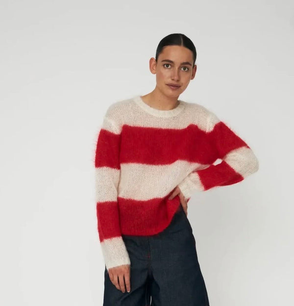 Stella Nova - Jumper - Striped Luxury Mohair Jumper - Cecil and Gunn