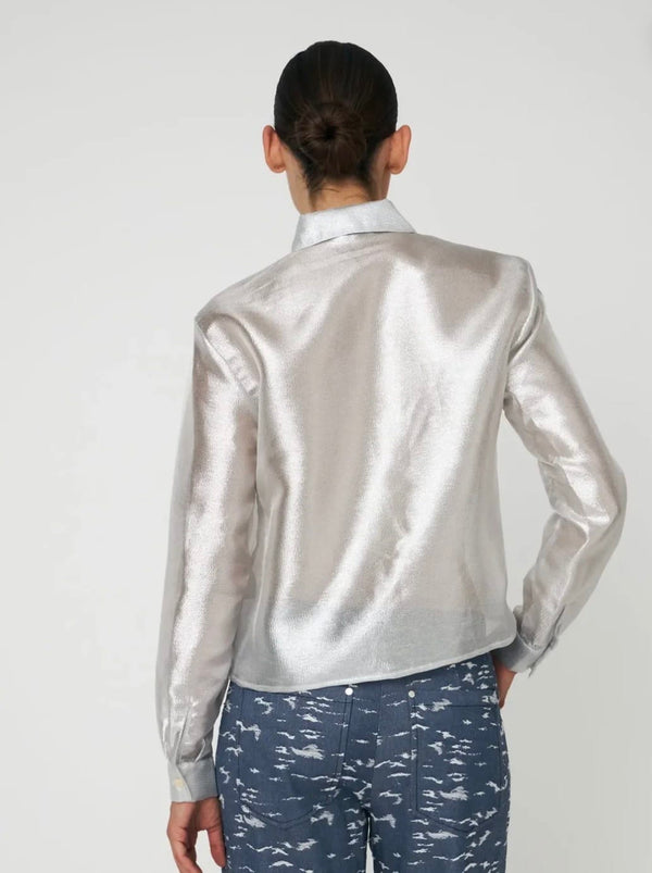 Stella Nova - Shirt - Silver Crisp Shirt - Cecil and Gunn