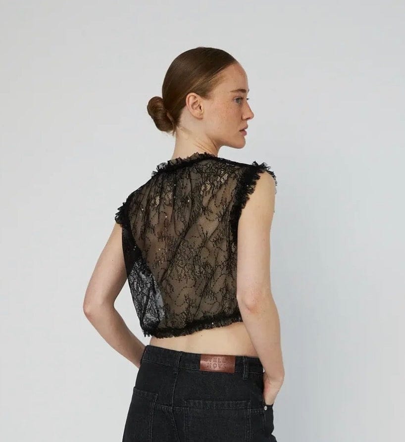 Stella Nova - Top - Sheer Cropped Top - Cecil and Gunn