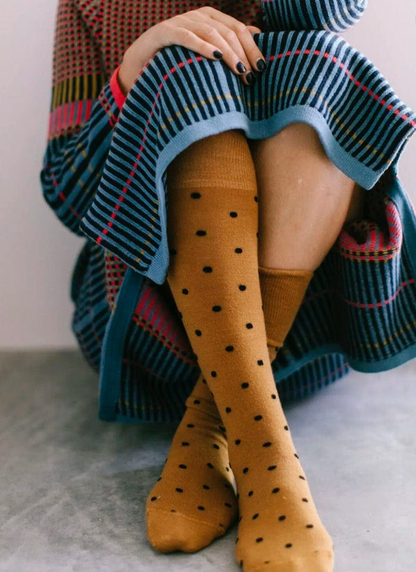 Tightology - Socks - Dotty Merino Socks - Cecil and Gunn
