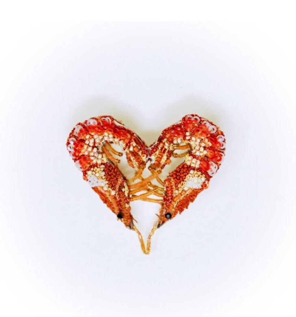 Trovelore - Brooch - Love Shrimps - Cecil and Gunn