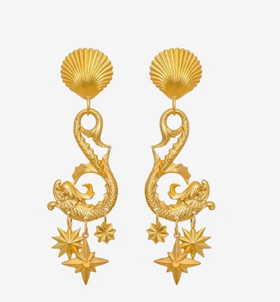 We Dream in Colour - Earrings - Neptune Earrings - Cecil and Gunn