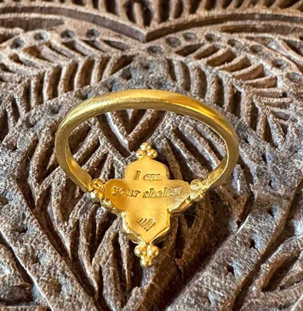 Wearing Mary - Ring - I am your Shelter ring - Cecil and Gunn