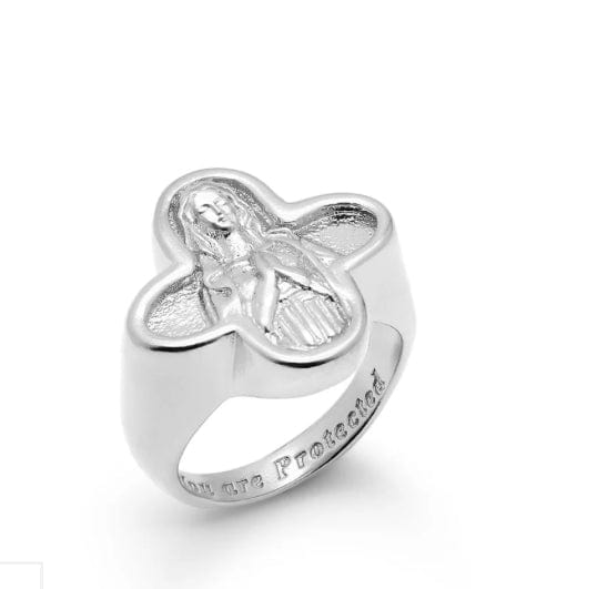 Wearing Mary - Ring - You are Protected ring - Cecil and Gunn