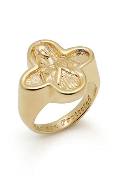 Wearing Mary - Ring - You are Protected ring - Cecil and Gunn