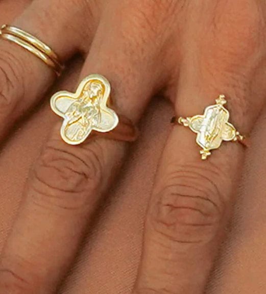 Wearing Mary - Ring - You are Protected ring - Cecil and Gunn